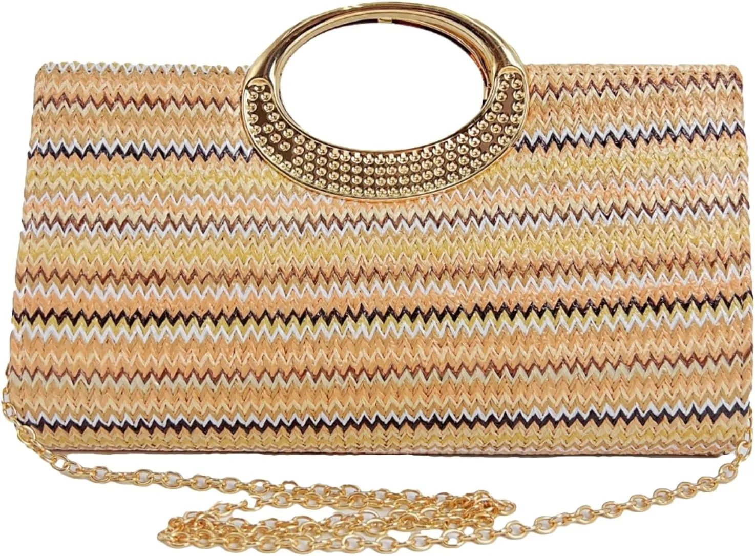 2025 Straw Beach Bag Women Woven Tote Crochet Crossbody Purse Wedding Clutch Striped Summer Bow Flip Top Handbag
