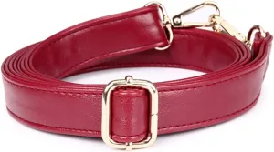2.5 cm Purse Straps Replacement Crossbody Sheepskin Pattern Leather Adjustable Shoulder Bag Strap for Cross Body Handbag 59" (Red)
