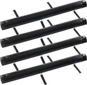 4 Pack 6 ft Flood Barrier for Home, Reusable Outdoor Water Barriers,Water Barrier for Flooding,Sand Bags for Flooding,Flood Barrier for Home Flood Prevention for Rainy Season 0.6MM Thick