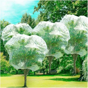 4 Pcs Plant Barrier Net Mesh, Plant Barrier Net Mesh, Bird Netting, Barrier Bags for Vegetables Fruits, Tomato Plant Netting for Protect Plants from Birds(6.56 x 6.56 FT)