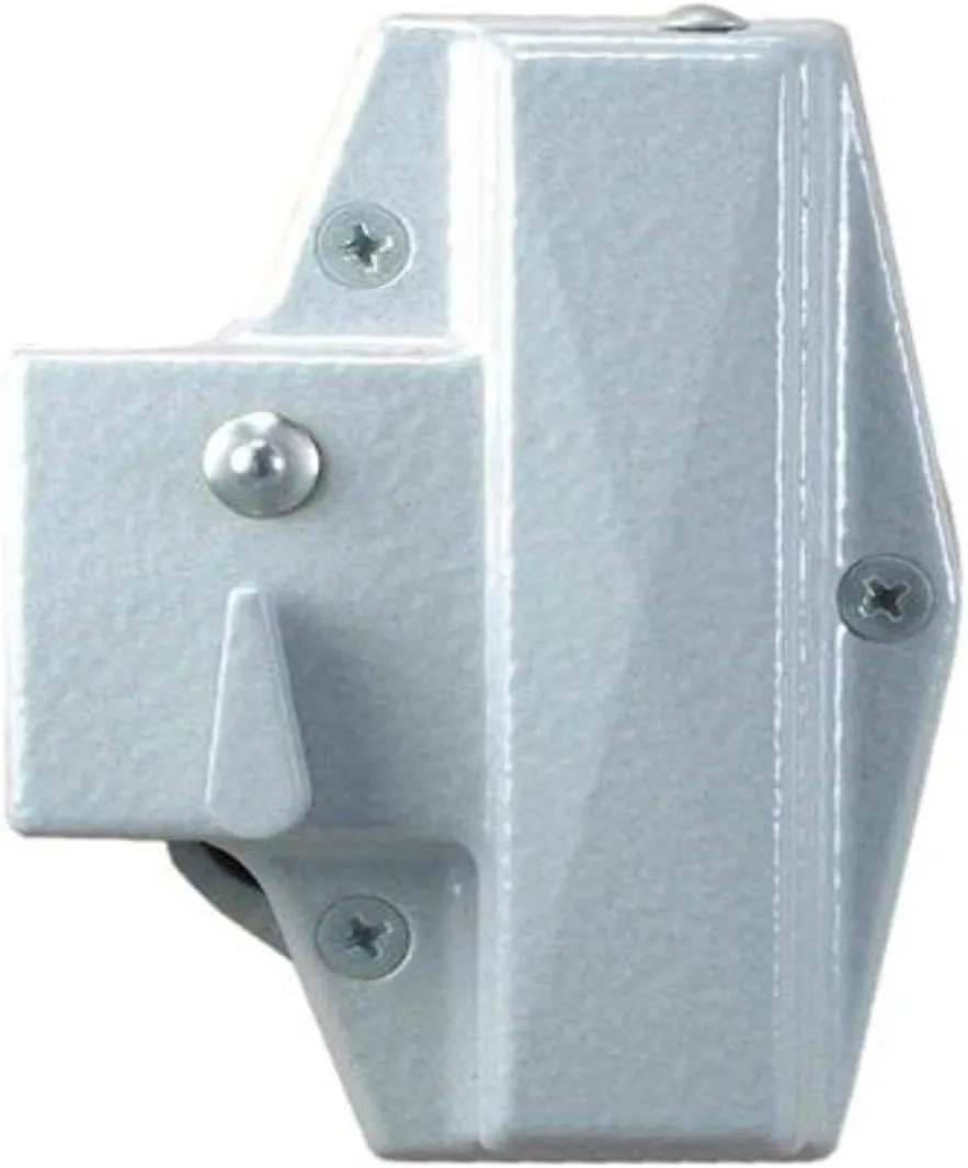 91726D Kaba 900 Series Metal Mechanical Pushbutton Auxiliary Lock with Thumbturn, Fits 35mm to 38mm Thick Door, 16mm Deadlocking Spring Latch, Flat Front, Satin Chrome Finish