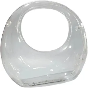 Acrylic Evening Clutch Purse Top-handle Moon Hobo Bag, Elegant Marble Handbag for Wedding Cocktail Party