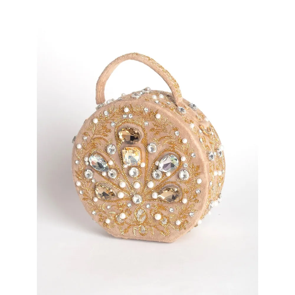 Adora By Ankita Gold Nafisah Clutch Bag