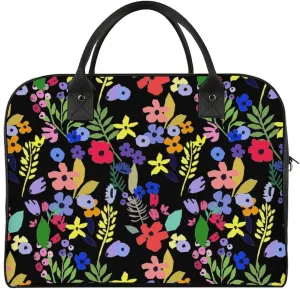 Adults Large Capacity Nylon Colorful Floral Fashion Handbag for Traveling 13" X 19" X 8"