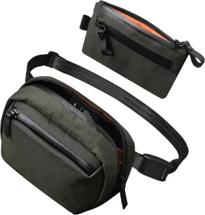 ALPAKA Go Sling Nano and Zip Pouch - 1.6L Compact Camera Sling Bag for Men - Small EDC Crossbody Bags for Point & Shoot Cameras, RFID-Blocking Small Cash and Card Zip Wallet with Carbon Neutral