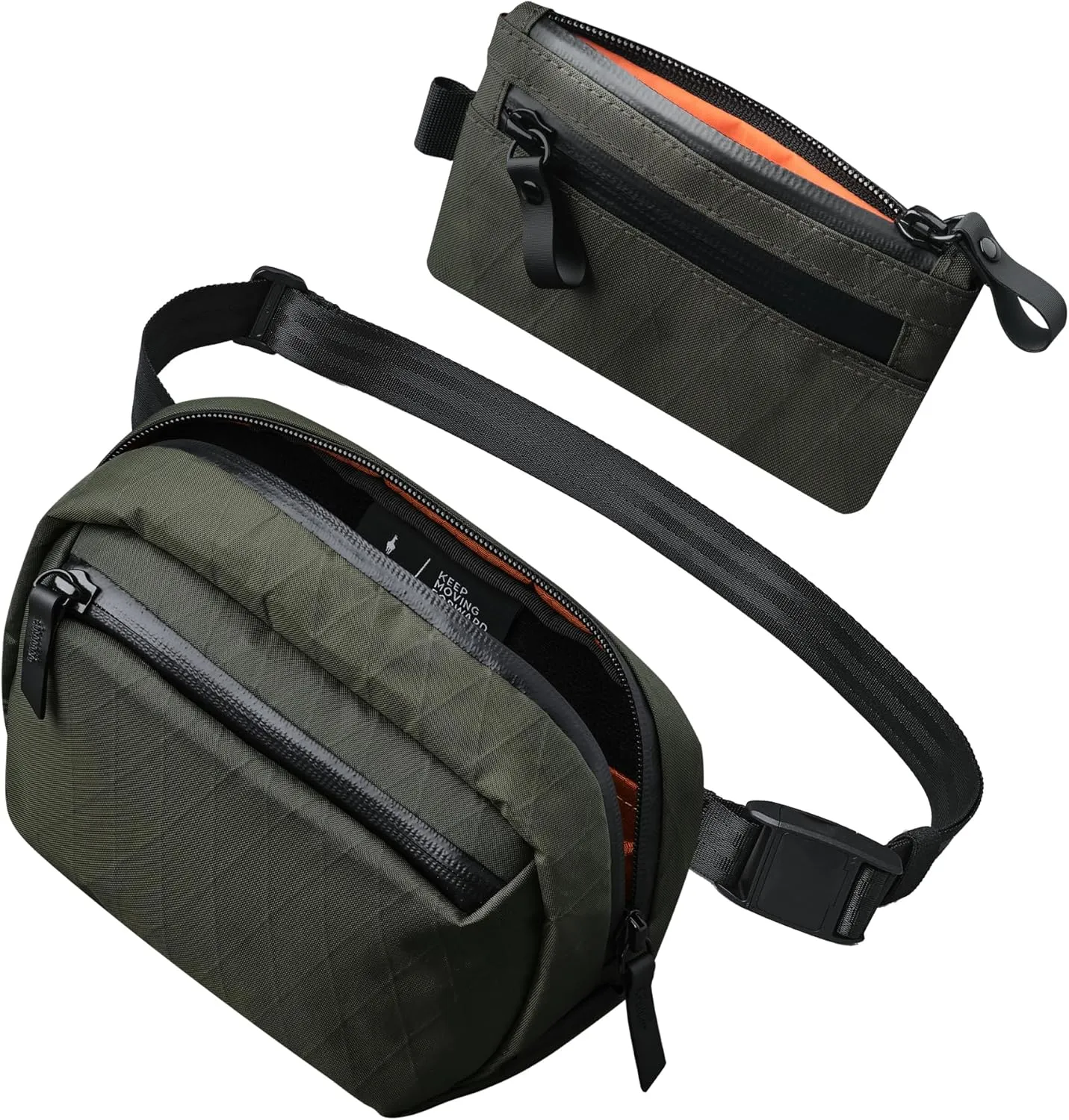 ALPAKA Go Sling Nano and Zip Pouch - 1.6L Compact Camera Sling Bag for Men - Small EDC Crossbody Bags for Point & Shoot Cameras, RFID-Blocking Small Cash and Card Zip Wallet with Carbon Neutral