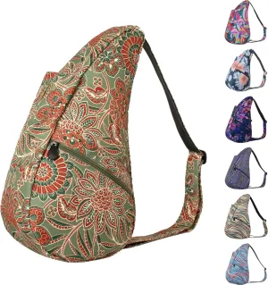 AmeriBag 17" Print Crossbody Sling Healthy Back Bag (Art Nouveau)