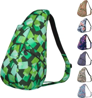 AmeriBag 17" Print Crossbody Sling Healthy Back Bag (Night Glow)