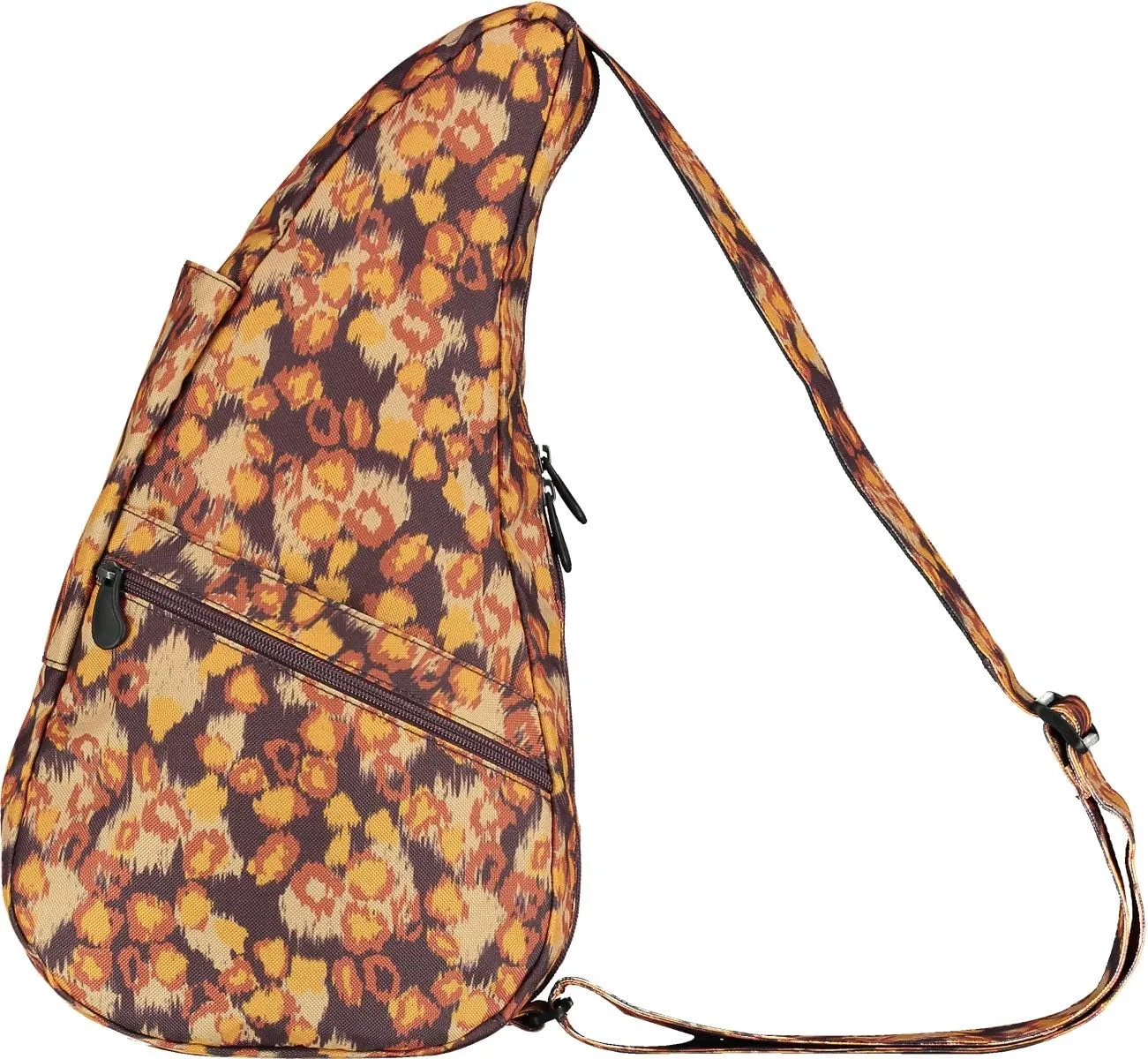 AmeriBag 17" Print Crossbody Sling Healthy Back Bag (Spotted Leopard)