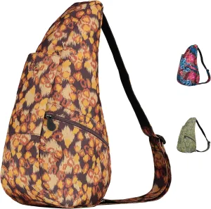 AmeriBag 17" Print Crossbody Sling Healthy Back Bag (Spotted Leopard)