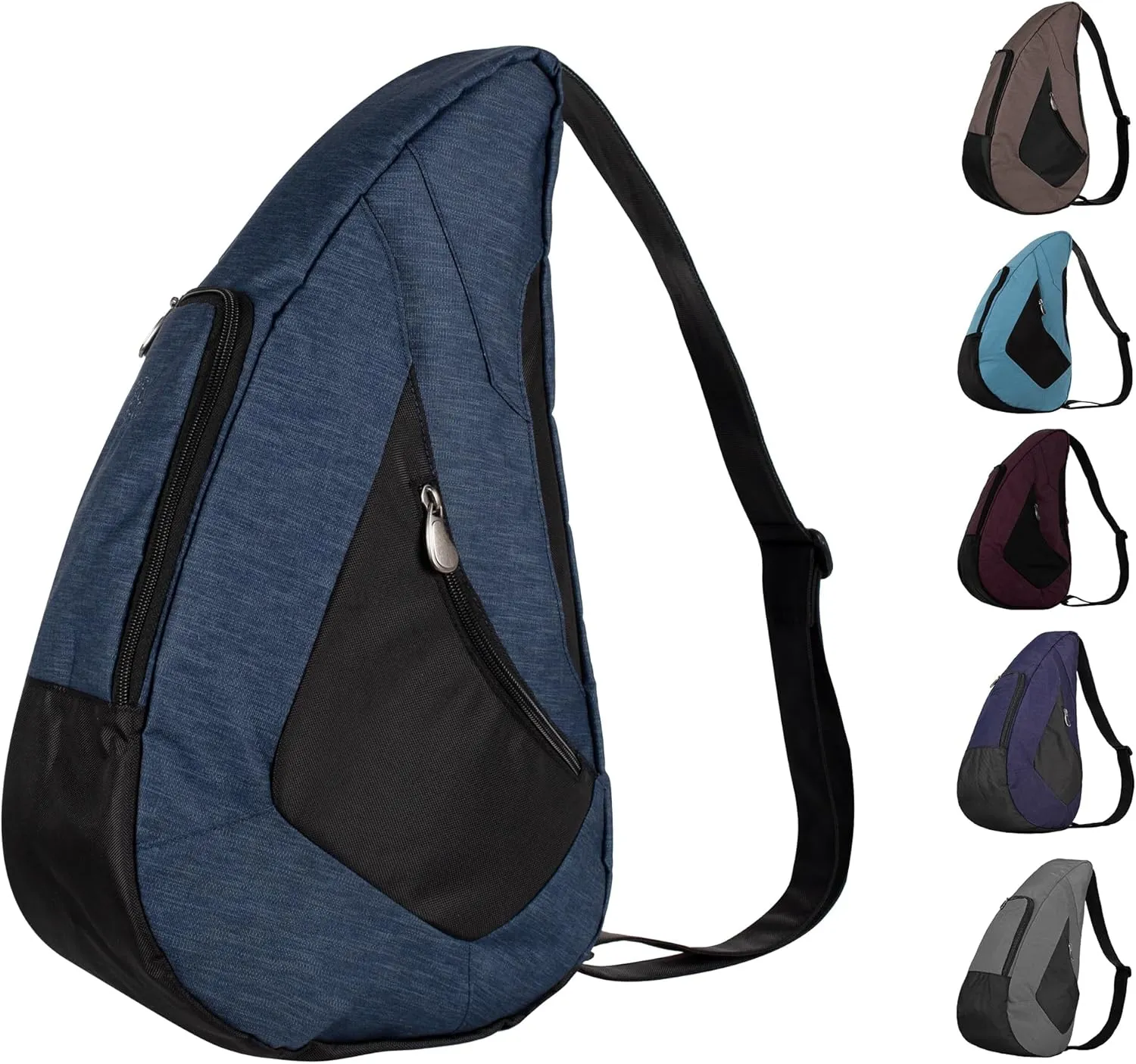 AmeriBag 19" Crossbody Sling Traveler Healthy Back Bag (Ocean)