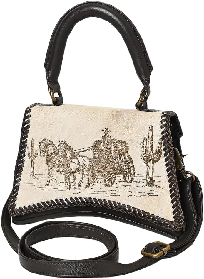 American Darling Crossbody Hair-On Genuine Leather Women Bag Western Handbag Purse