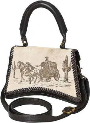 American Darling Crossbody Hair-On Genuine Leather Women Bag Western Handbag Purse