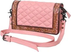 American Darling Crossbody Hand Tooled Genuine Leather Women Bag Western Handbag Purse