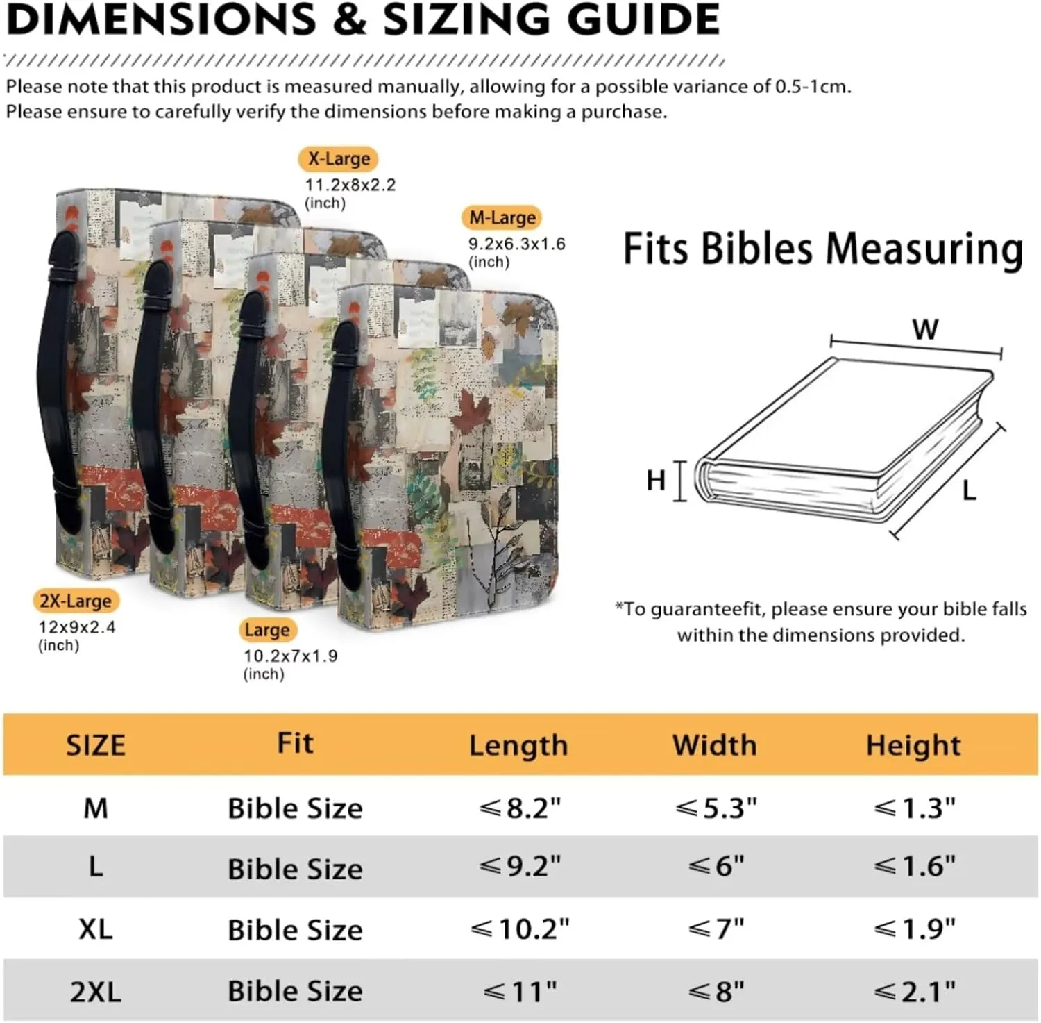 American Flag Bible Covers for Women Bible Carrying Case with Bookmark ZipperedChurch Bag Bible Protective