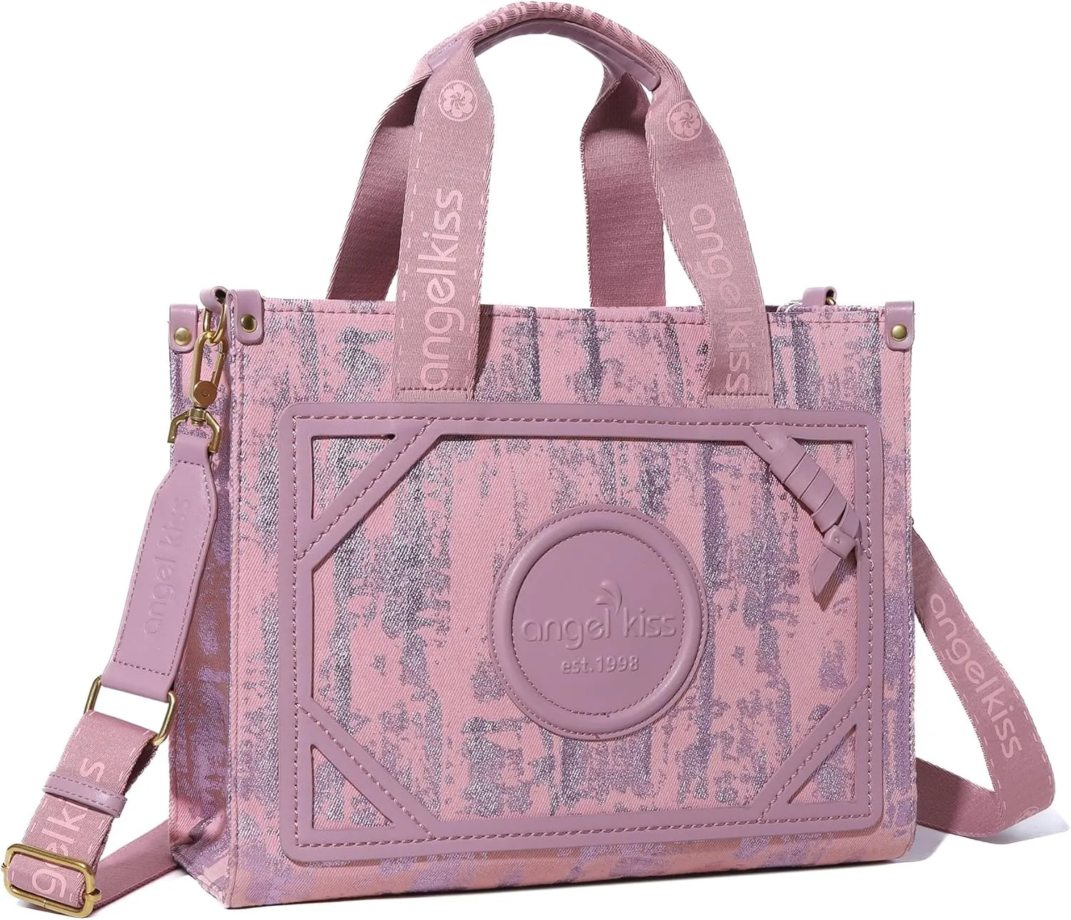 Angel Kiss Tote Bag Purses for Women Medium Top-handle Satchel Handbags with Crossbody Srtap