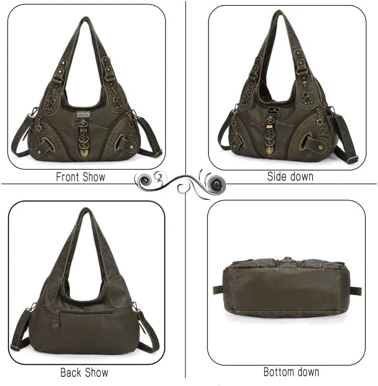 Angelkiss Hobo Purses and handbags for Women Satchel Handbag Women Purses Large Daily Shoulder Bags