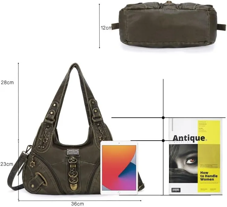 Angelkiss Hobo Purses and handbags for Women Satchel Handbag Women Purses Large Daily Shoulder Bags