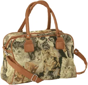 Animal Tapestry Barrel Handbag