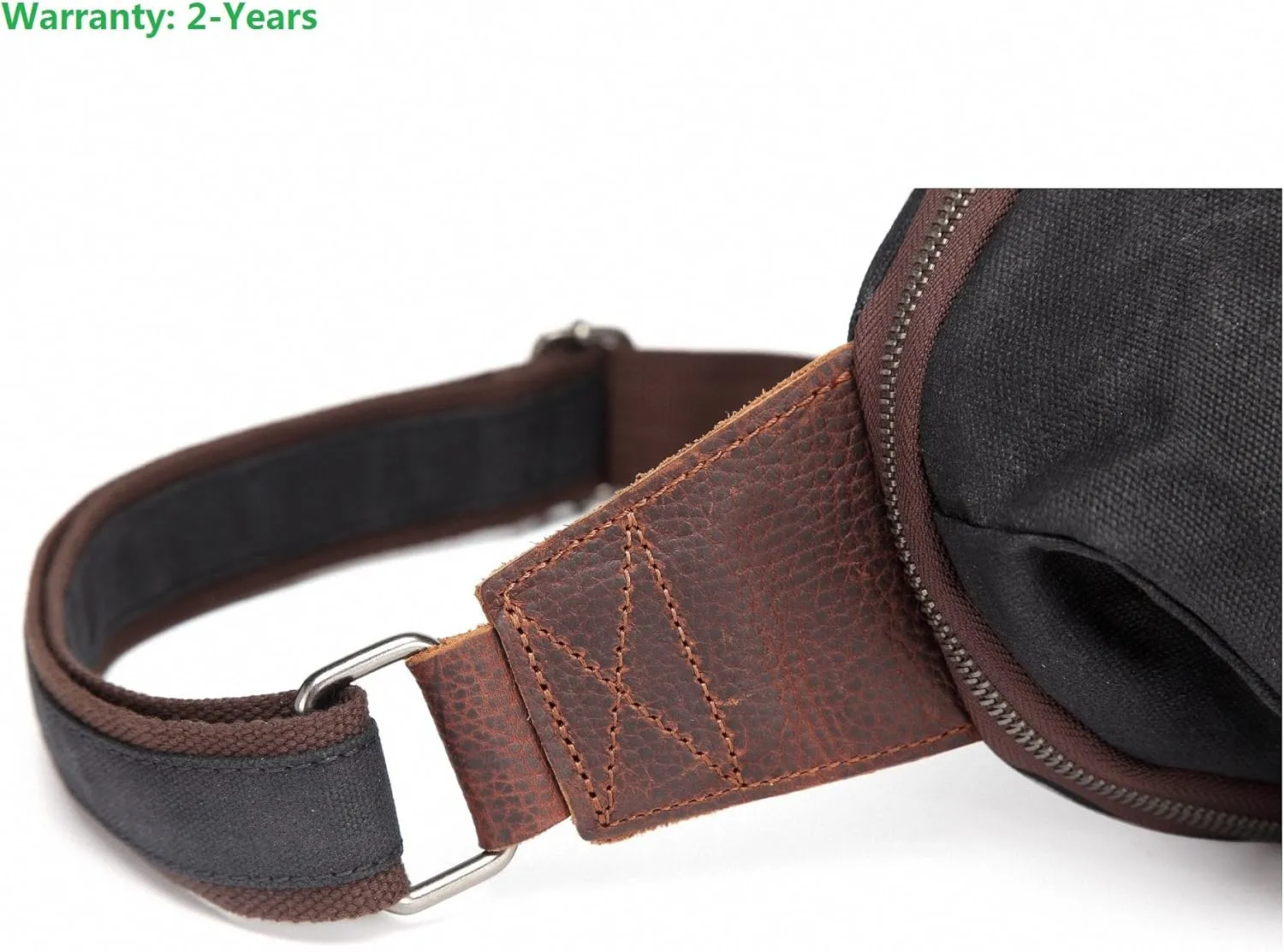 AOTIAN Unisex Sling Backpack Waxed Canvas Crossbody Bag Daypack 10 Liters, Height 14.5 Inches