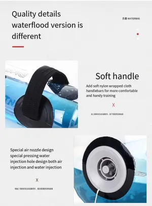 aqua training bag exercise replace water weight training with kettlebells, dumbbells, and sandbags. Travel adjustable fitness equipment is portable and helps achieve fitness balance and core stability