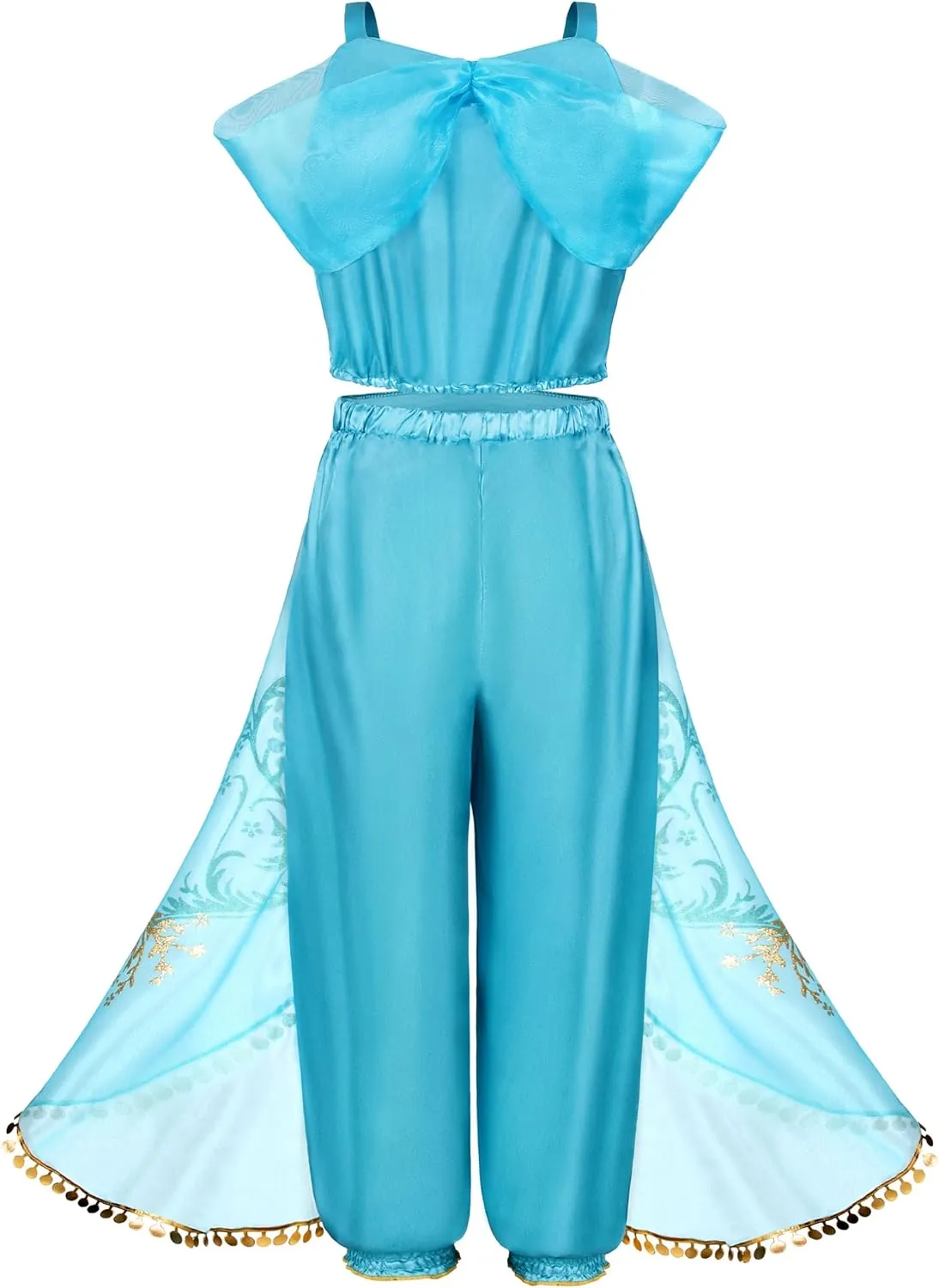 Arabian Princess Costume for Toddler Girls - with Sequin Small bag, Headband