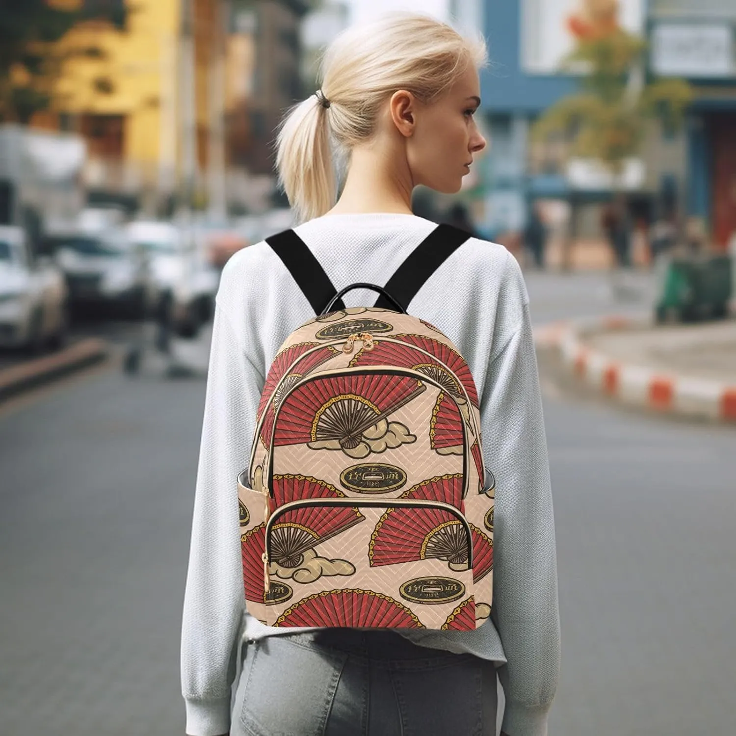 Backpack for Women Light Weight Small Backpack Purses Daily Backpack for Travel Lightweight Daypack for Work Daily Party （Small Pattren 2）
