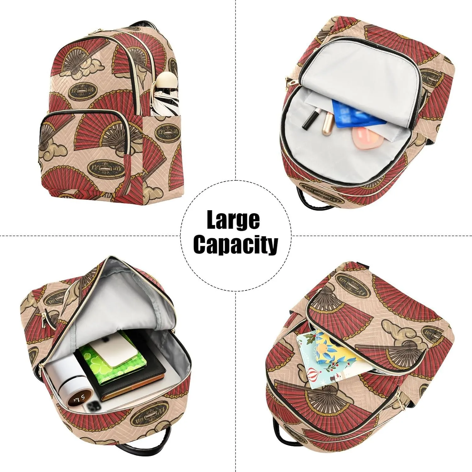 Backpack for Women Light Weight Small Backpack Purses Daily Backpack for Travel Lightweight Daypack for Work Daily Party （Small Pattren 2）