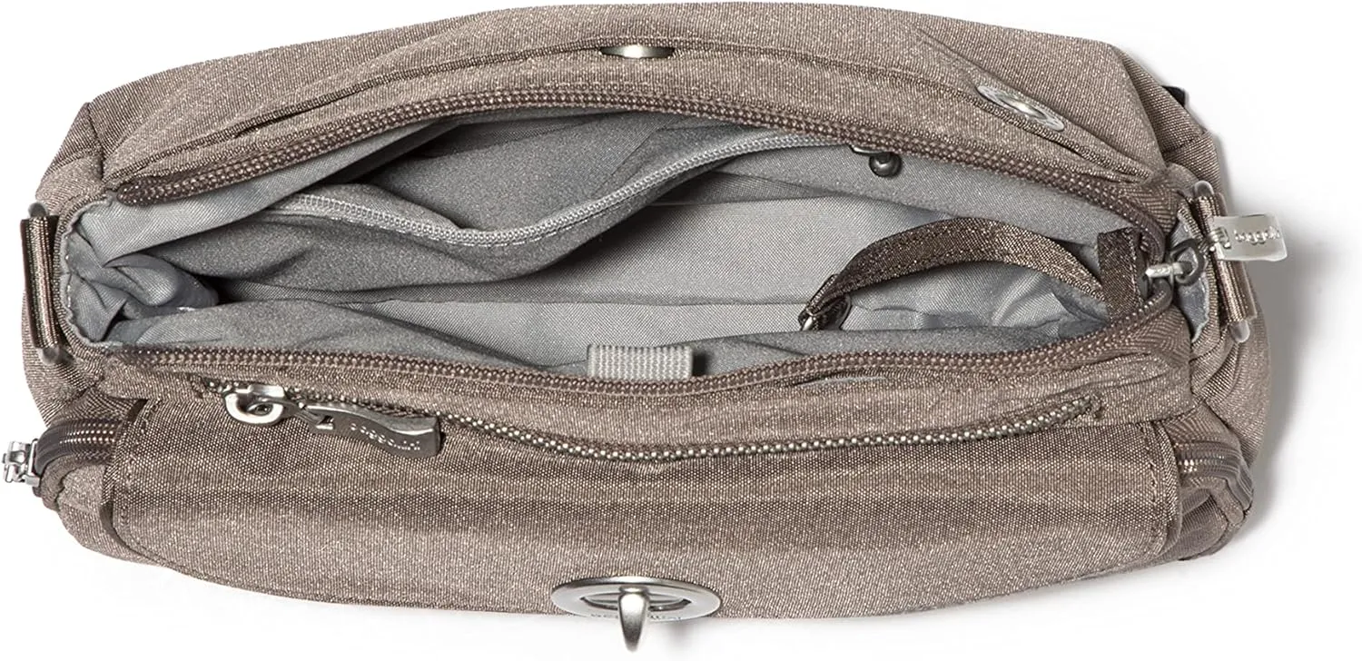 Baggallini Calais Crossbody Bags for Women 9.5"x7" Travel Handbag Purse w/RFID Front Wallet Lightweight Water-Resistant