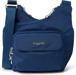 Baggallini Criss Cross 10x11 Crossbody Women Lightweight Water-Resistant Nylon Travel Bag W/RFID & Quick Access Pockets