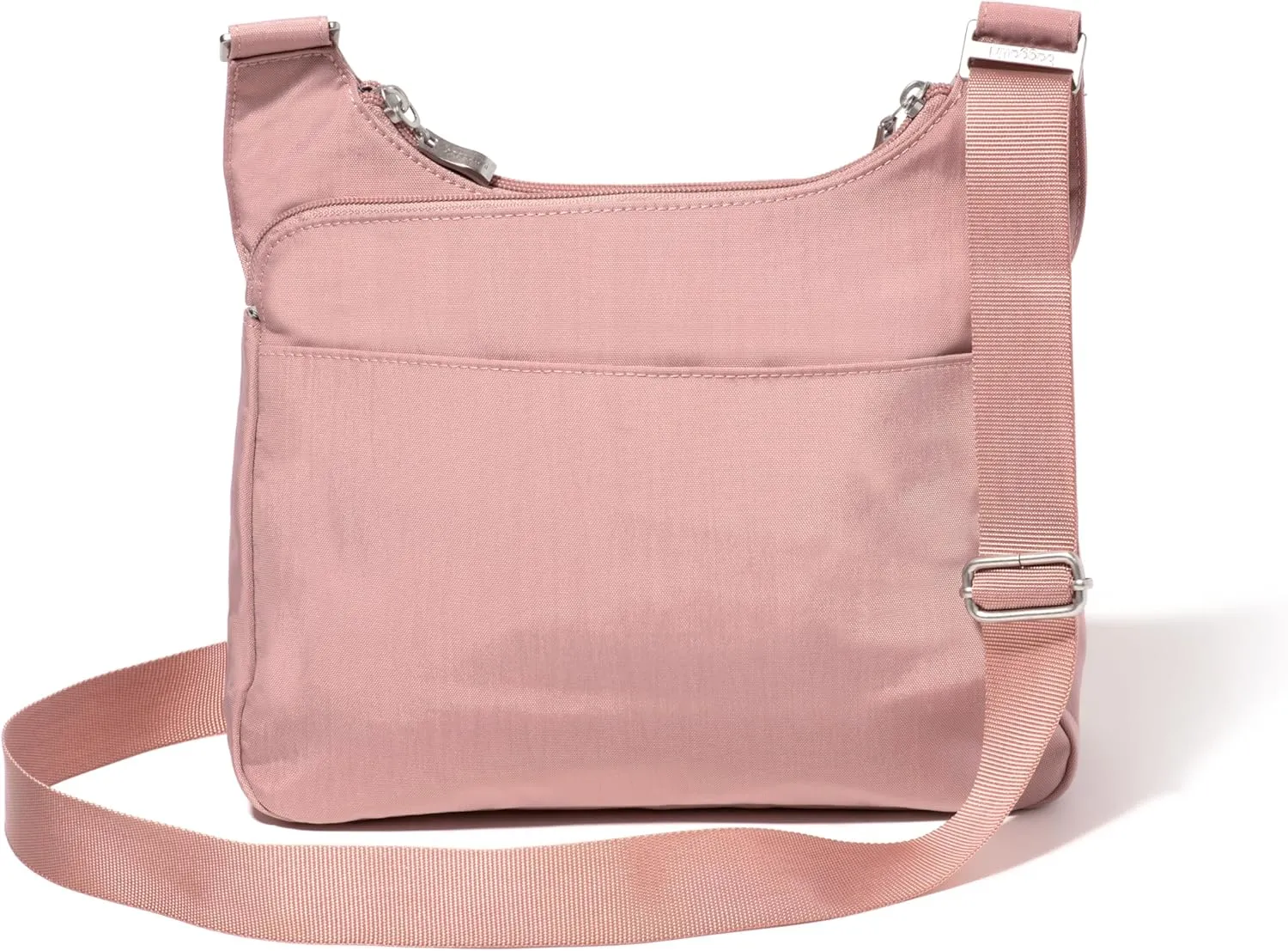 Baggallini Cross Over Crossbody Women 11x8.5 Medium Travel Bag Lightweight Water-Resistant Nylon Organized Handbag Purse