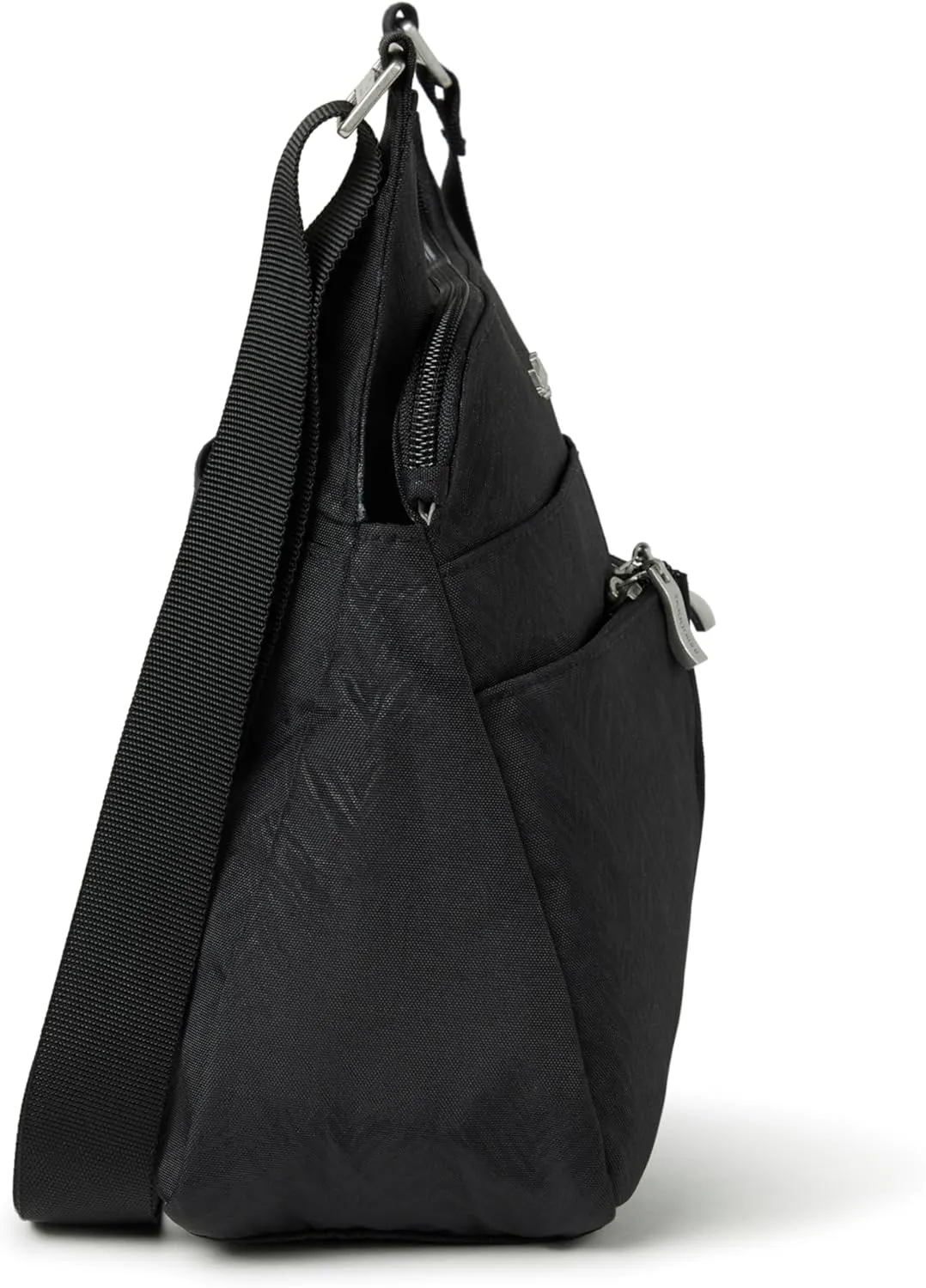 Baggallini Cross Over Crossbody Women 11x8.5 Medium Travel Bag Lightweight Water-Resistant Nylon Organized Handbag Purse