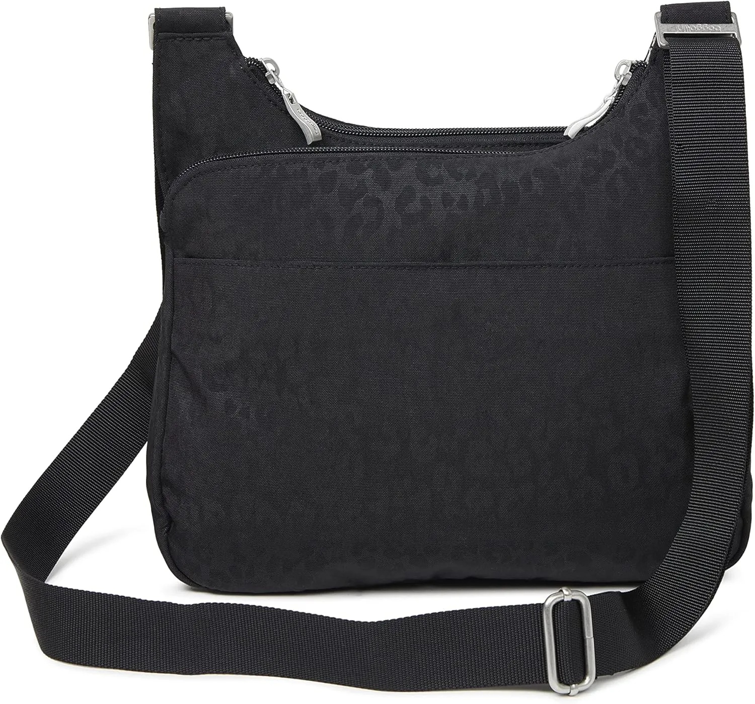Baggallini Cross Over Crossbody Women 11x8.5 Medium Travel Bag Lightweight Water-Resistant Nylon Organized Handbag Purse