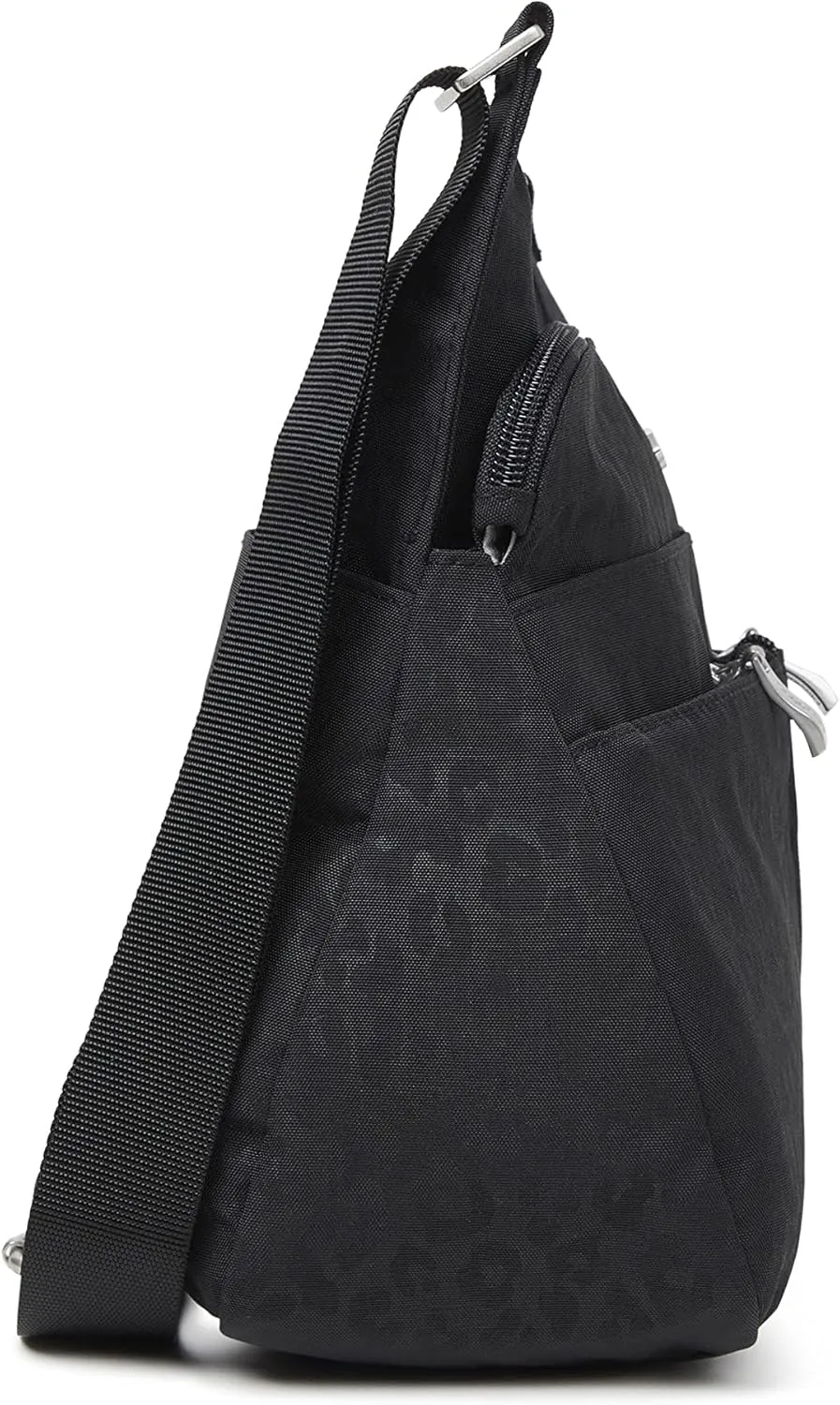 Baggallini Cross Over Crossbody Women 11x8.5 Medium Travel Bag Lightweight Water-Resistant Nylon Organized Handbag Purse