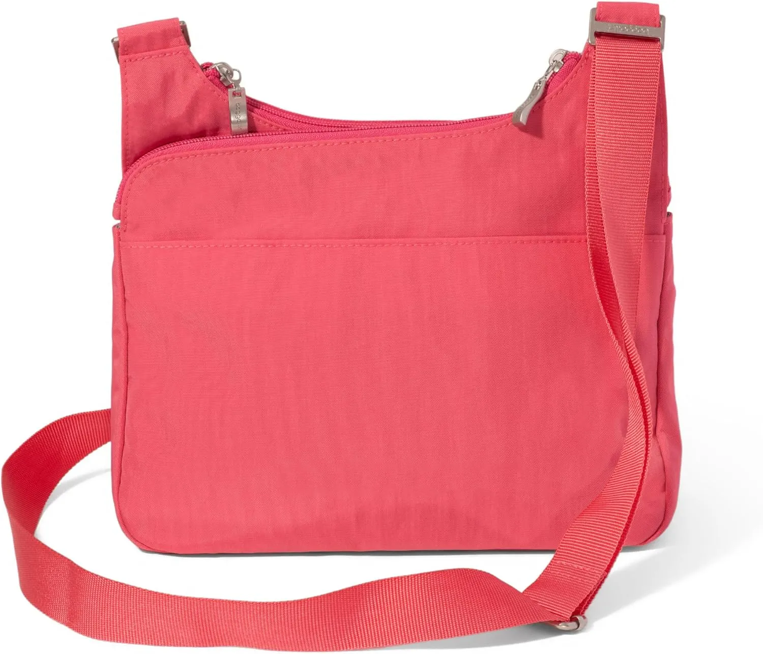 Baggallini Cross Over Crossbody Women 11x8.5 Medium Travel Bag Lightweight Water-Resistant Nylon Organized Handbag Purse