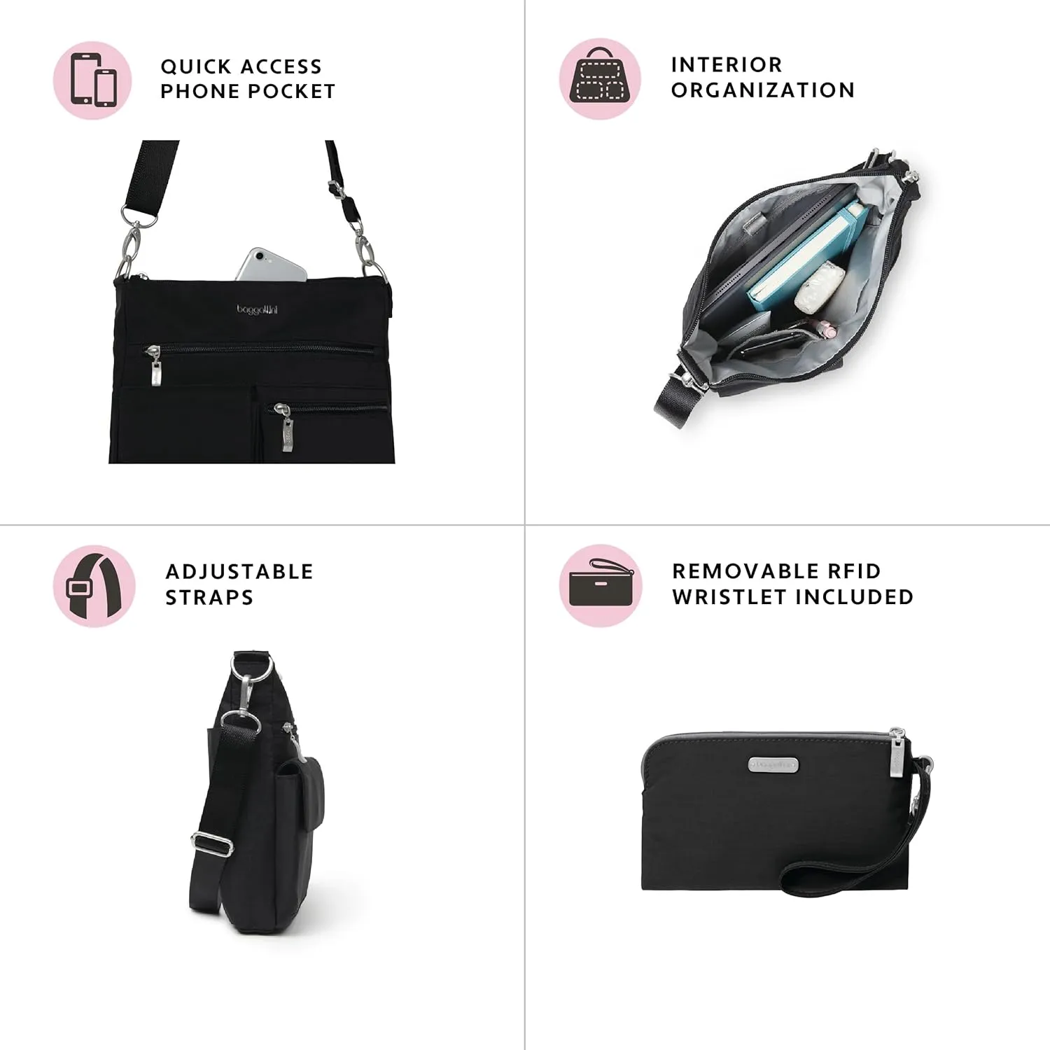 Baggallini Modern Everywhere Slim Crossbody