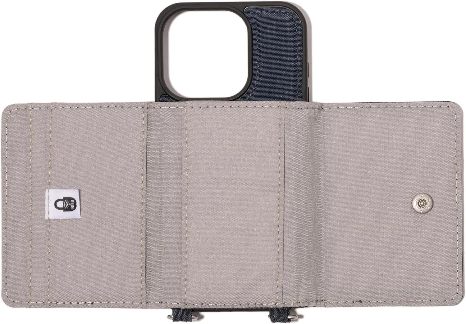 Baggallini On The Go iPhone Card Case Crossbody - Lightweight iPhone Case Designed for iPhone 13, iPhone 14, iPhone 15 and iPhone 15 Pro