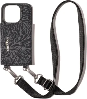 Baggallini On The Go iPhone Card Case Crossbody - Lightweight iPhone Case Designed for iPhone 13, iPhone 14, iPhone 15 and iPhone 15 Pro