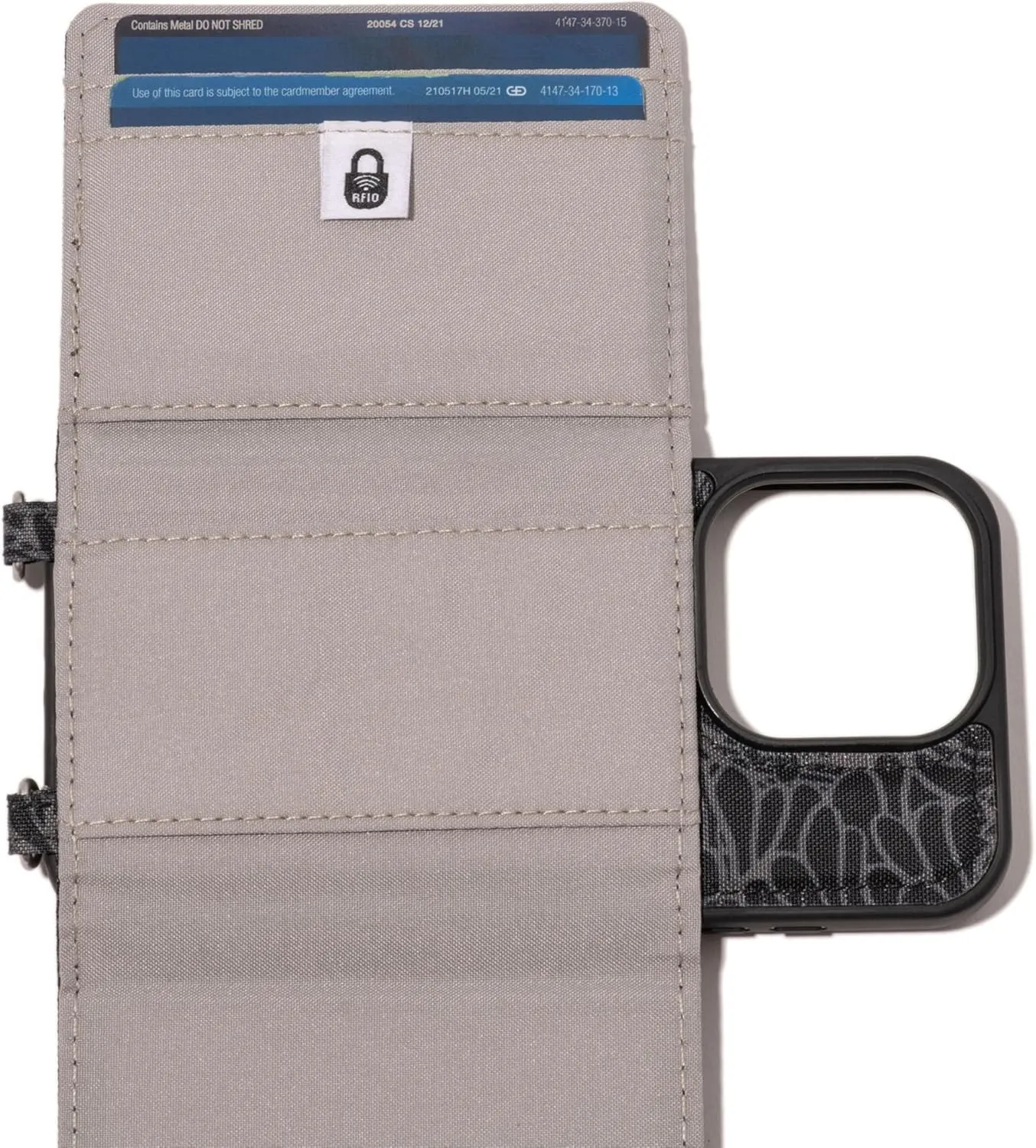Baggallini On The Go iPhone Card Case Crossbody - Lightweight iPhone Case Designed for iPhone 13, iPhone 14, iPhone 15 and iPhone 15 Pro