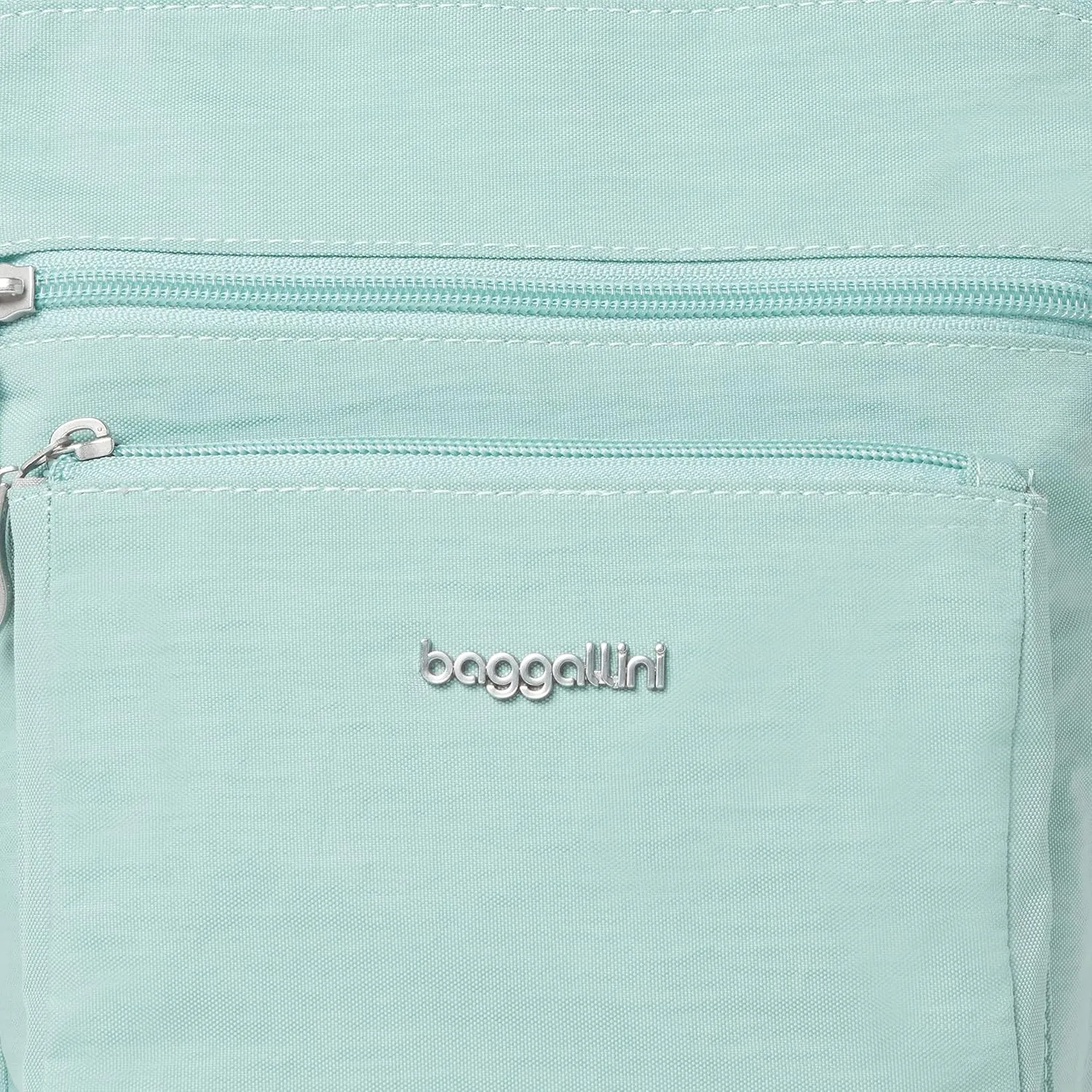 Baggallini Pocket Crossbody Bags for Women 8x8 Small Lightweight Durable Nylon Water-resistant Travel Purse W/Rfid Wristlet