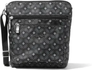Baggallini Pocket Crossbody Bags for Women 8x8 Small Lightweight Durable Nylon Water-resistant Travel Purse W/Rfid Wristlet