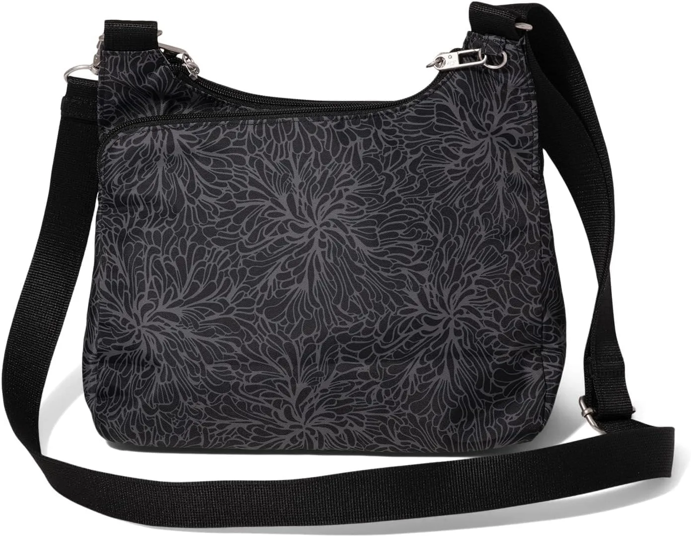 Baggallini Securtex Anti-Theft Crossover Crossbody Bag for Travel 11”w X 8.5”h, RFID, Built-in Wallet, Locking Zippers