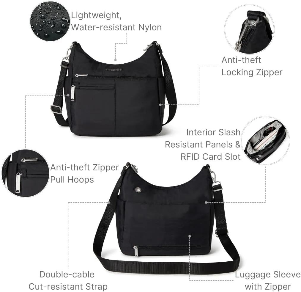 Baggallini Securtex Anti-Theft Free Time Crossbody Bag