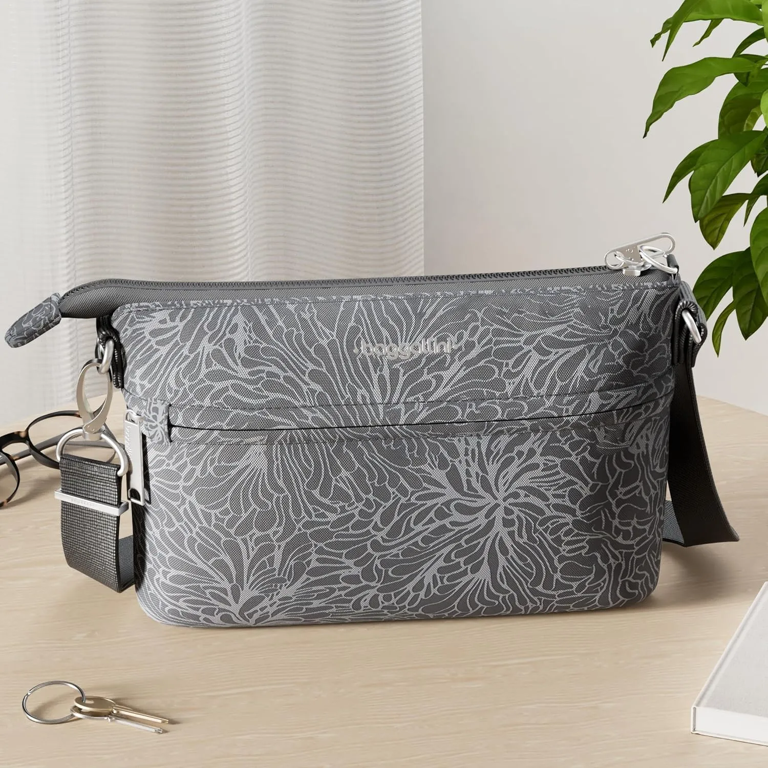 Baggallini Securtex Anti-Theft Memento Crossbody Bag