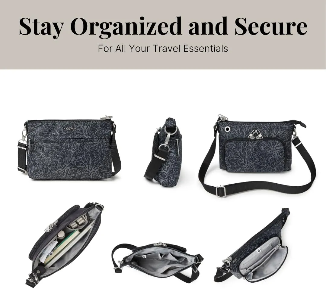 Baggallini Securtex Anti-Theft Memento Crossbody Bag