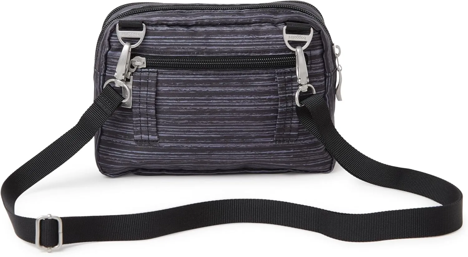 Baggallini Triple Zip Small Crossbody Bag for Women