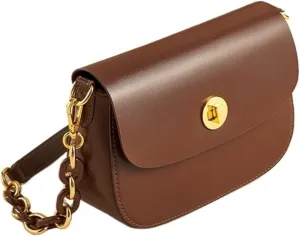 Bags for Women Women's Crossbody Bag Genuine Leather Retro Small Square Bag Versatile Shoulder Underarm Bag(Rameska)