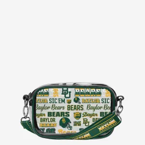 Baylor Bears Repeat Retro Print Clear Crossbody Bag