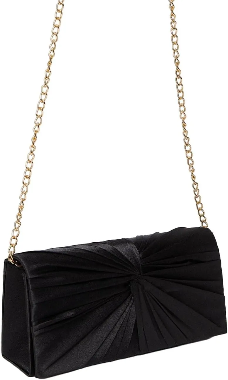 Beauty Satin Twisted Clutch Bag