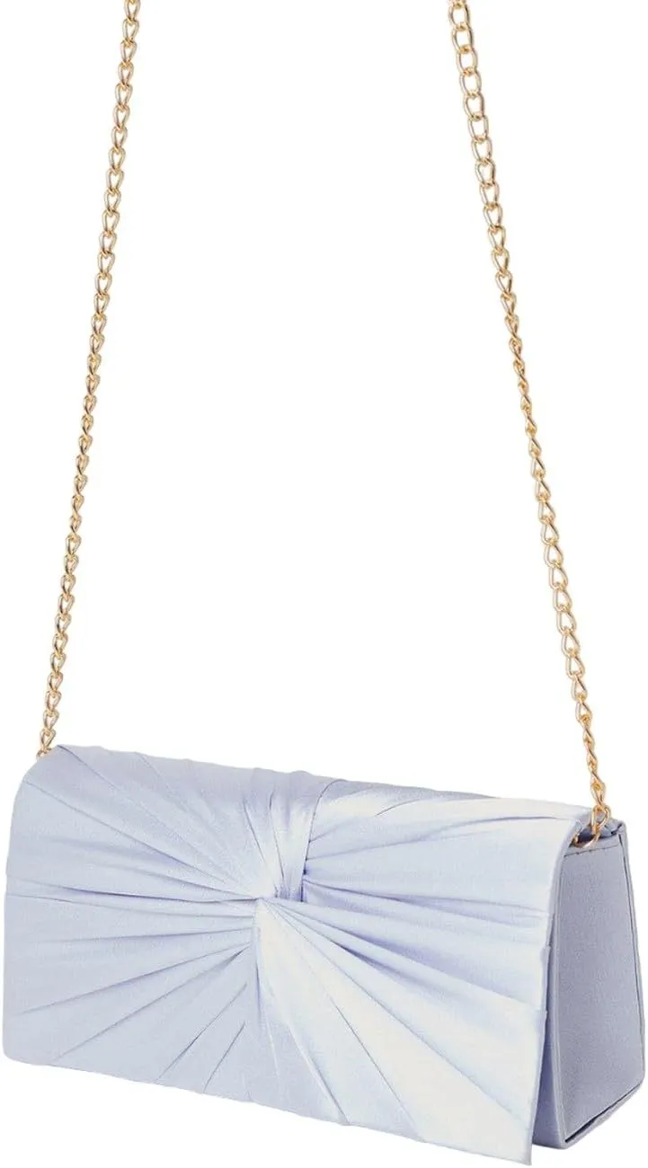 Beauty Satin Twisted Clutch Bag